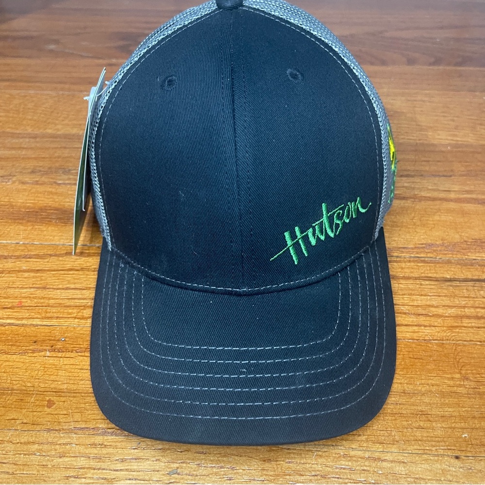 John Deere Trucker Hat Hutson Embroidered Snapback Mesh Cap NWT - Picture 2 of 7